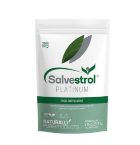 Pouch of Salvestrol food supplement capsules used to target and kill cancer cells